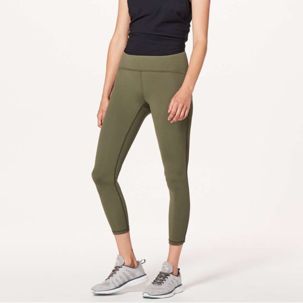 Lululemon Athletica Train Times 7/8 25" Sage Size 4